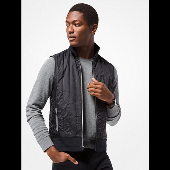 Michael Kors Other - Men’s Michael Kors Quilted Jersey Vest Medium NWT
